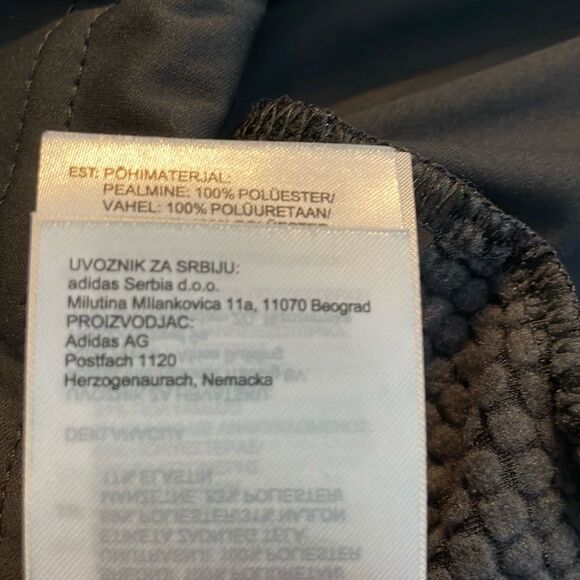 adidas Terrex Outdoor Xperior Jacket Real Blue Carbon Black Full Zip Softshell S - Picture 14 of 14